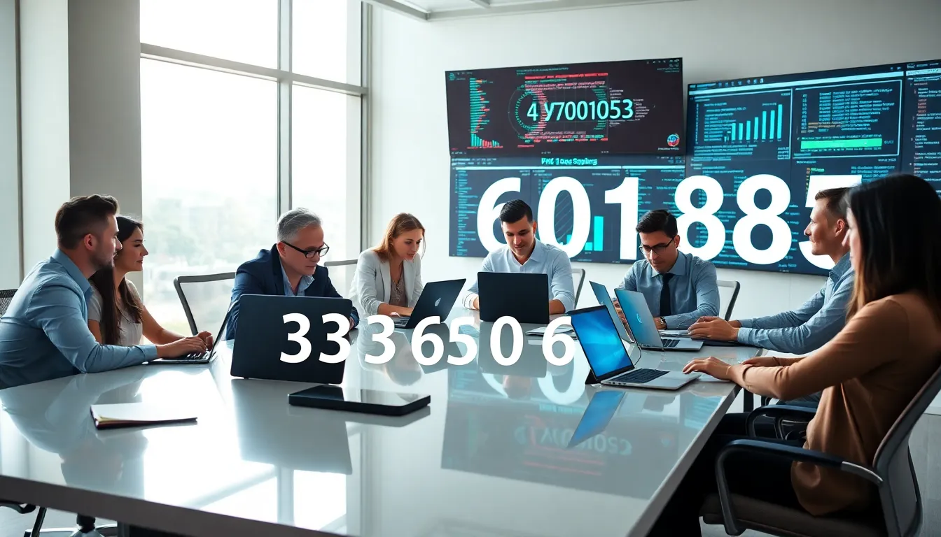 IT professionals discussing the significance of data encoding.